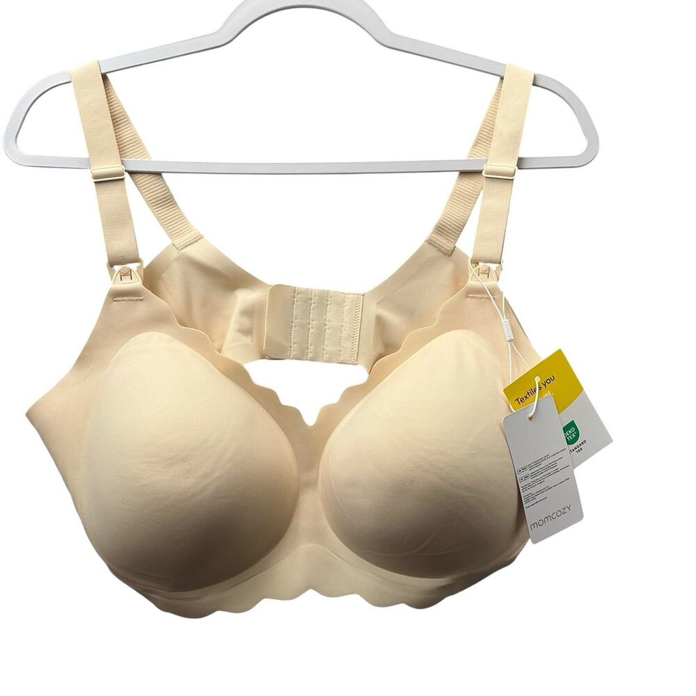 Momcozy Ultra Soft Nursing & WearableBreast Pump Bra Beige Size Plus 3XL New NWT